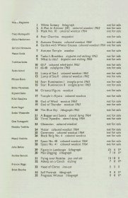Graphic art exhibition guide: List of exhibits (Page 1 of 4)